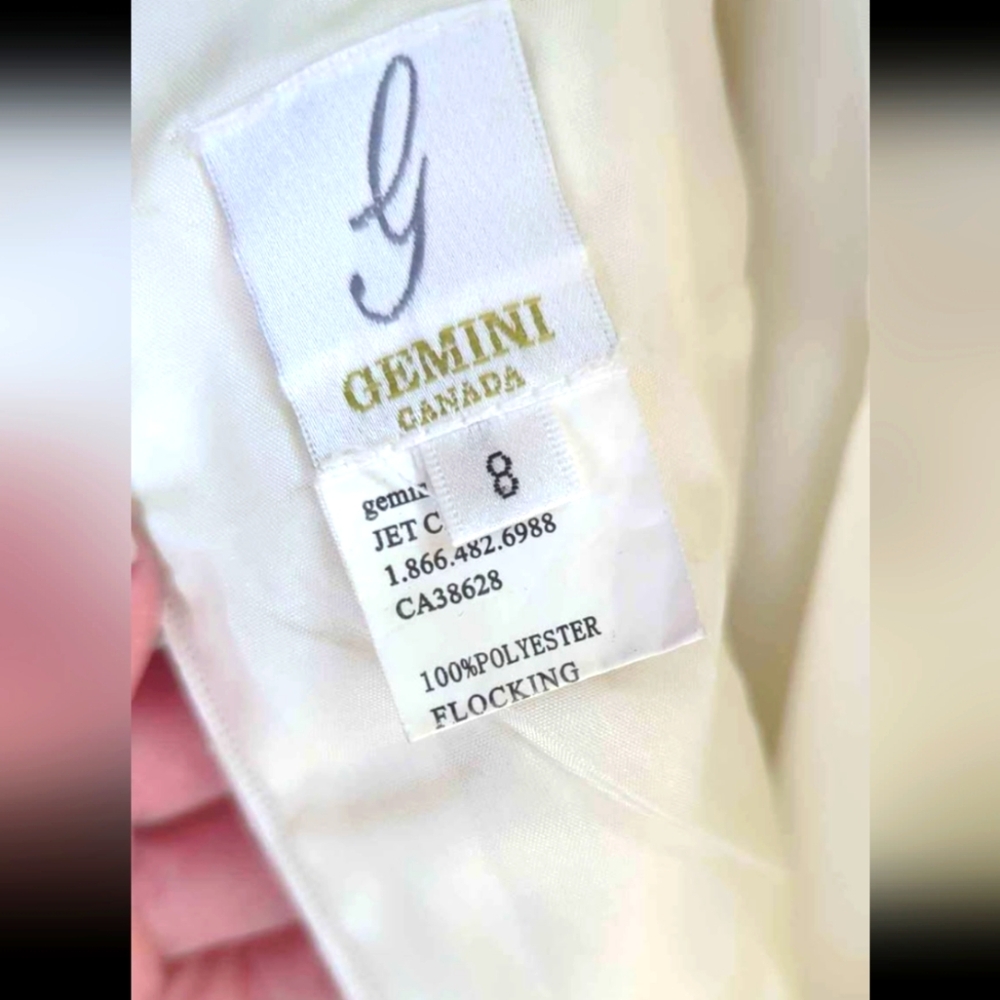 Girls size 8 white formal dress